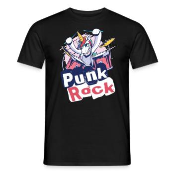 Punkrock Musik Punker Punkrock Irokesenschnitt - Männer T-Shirt - Schwarz - Vorne - AI Model Male 178 light (178cm)