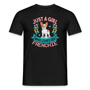 Une seule fille qui a son Français - T-shirt homme - noir - Devant - AI Model Male 178 light (178cm)