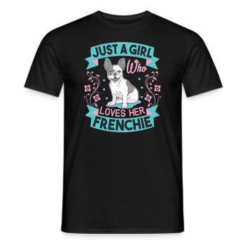 Une seule fille qui a son Français - T-shirt homme - noir - Devant - AI Model Male 178 light (178cm)