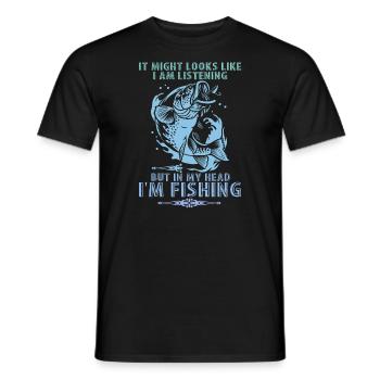 It may look like I'm - Men's T-Shirt - black - Front - AI Model Male 178 light (178cm)