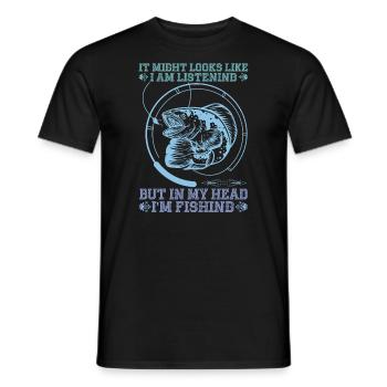 It may look like I'm - Men's T-Shirt - black - Front - AI Model Male 178 light (178cm)