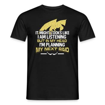 It may look like I'm - Men's T-Shirt - black - Front - AI Model Male 178 light (178cm)