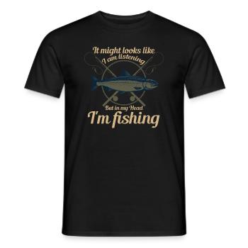 It may look like I'm - Men's T-Shirt - black - Front - AI Model Male 178 light (178cm)