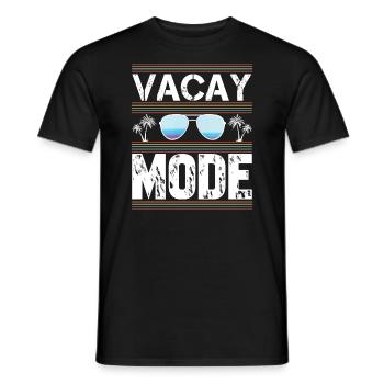 Vacay-Modus-Urlaubs-Road-Trip-Urlaubs-Outfit - Männer T-Shirt - Schwarz - Vorne - AI Model Male 178 light (178cm)