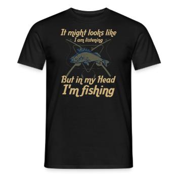 It may look like I'm - Men's T-Shirt - black - Front - AI Model Male 178 light (178cm)