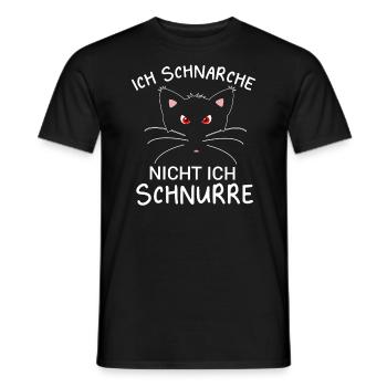 Ich Schnarche Nicht Ich Schnurre Schlaf Pyjama - Männer T-Shirt - Schwarz - Vorne - AI Model Male 178 light (178cm)