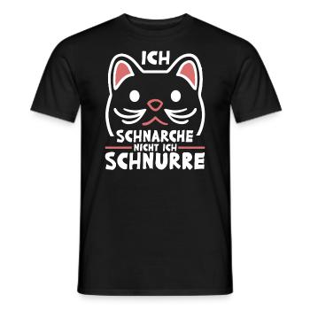 Schlaf Pyjama Freundin Ich Schnarche Nicht Ich - Männer T-Shirt - Schwarz - Vorne - AI Model Male 178 light (178cm)