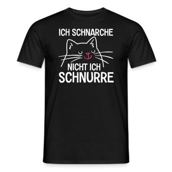 Ich Schnarche Nicht Ich Schnurre - Männer T-Shirt - Schwarz - Vorne - AI Model Male 178 light (178cm)