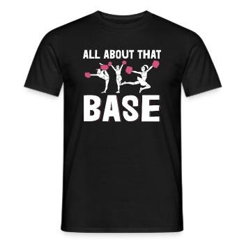 Cheerleader Über Diese Basis -Cheerleading - Männer T-Shirt - Schwarz - Vorne - AI Model Male 178 light (178cm)