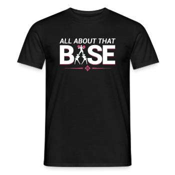 Cheerleader Über Diese Basis -Cheerleading - Männer T-Shirt - Schwarz - Vorne - AI Model Male 178 light (178cm)