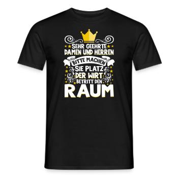 Sehr Geehrte Damen Und Herren Der Wirt Betritt - Männer T-Shirt - Schwarz - Vorne - AI Model Male 178 light (178cm)