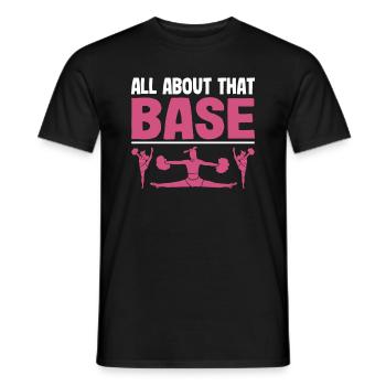 Cheerleader Über Diese Basis -Cheerleading - Männer T-Shirt - Schwarz - Vorne - AI Model Male 178 light (178cm)