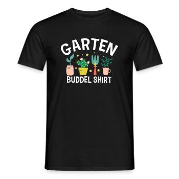 Hobby Gardener Gardening Garden Fairy Garden Buddel - Men's T-Shirt - black - Front - AI Model Male 178 light (178cm)