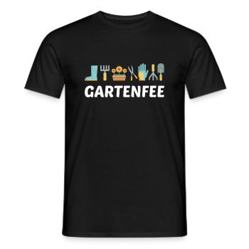 Gartenfee Gartenarbeit Gärtnern Hobbygärtner - Männer T-Shirt - Schwarz - Vorne - AI Model Male 178 light (178cm)