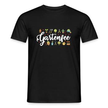 Gartenfee Pflanzenmama Gartenarbeit Gärtnerin - Männer T-Shirt - Schwarz - Vorne - AI Model Male 178 light (178cm)