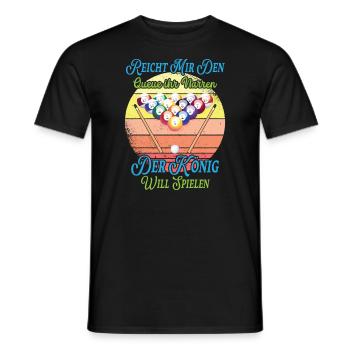 Reicht Mir Den Queue Ihr Narren Billard Pool - Männer T-Shirt - Schwarz - Vorne - AI Model Male 178 light (178cm)