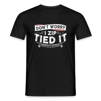 Mach Dir Keine Sorgen, Dass Ich IT Garage - Männer T-Shirt - Schwarz - Vorne - AI Model Male 178 light (178cm)