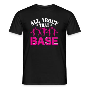 Cheerleader -daughter Cheerleading All about - Men's T-Shirt - black - Front - AI Model Male 178 light (178cm)