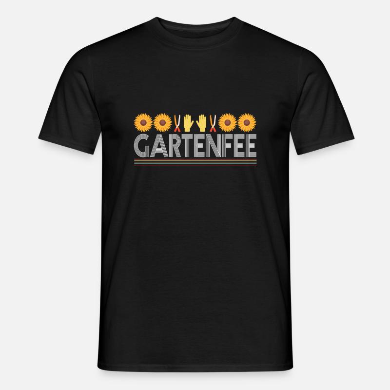 Gartenfee Hobbygärtnerin Kleingarten Gärtnern - Männer T-Shirt - Schwarz