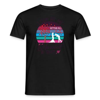 Look at me getting married all - Men's T-Shirt - black - Front - AI Model Male 178 light (178cm)