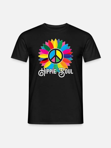 Hippie soul - Men's T-Shirt - black
