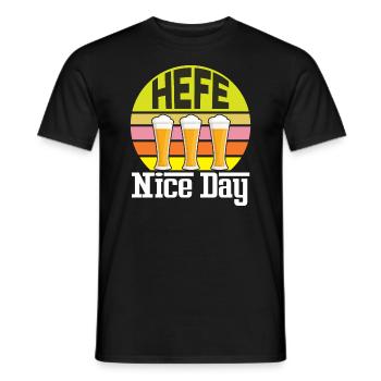 Hefe Nice Day Alkohol Brauer Bierbrauen Bier - Männer T-Shirt - Schwarz - Vorne - AI Model Male 178 light (178cm)