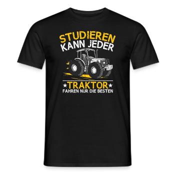 Traktor Fahren Nur Die Besten Trekker Bauernhof - Männer T-Shirt - Schwarz - Vorne - AI Model Male 178 light (178cm)