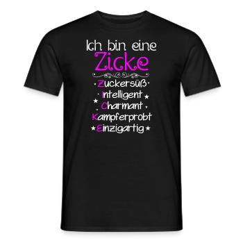 Ich Bin Eine Definition Spruch Freches - Männer T-Shirt - Schwarz - Vorne - AI Model Male 178 light (178cm)