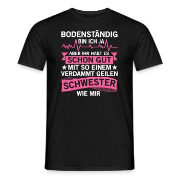 Lustiger Krankenschwester Pflegerin Krankenpflege - Männer T-Shirt - Schwarz - Vorne - AI Model Male 178 light (178cm)