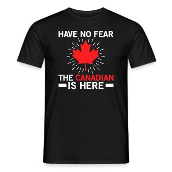 N’ayez pas peur, le Canadien est là - T-shirt homme - noir - Devant - AI Model Male 178 light (178cm)