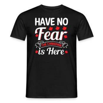 N’ayez pas peur, le Canadien est là - T-shirt homme - noir - Devant - AI Model Male 178 light (178cm)