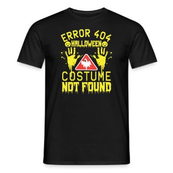 Fehler 404 Kostüm Nicht Gefunden Halloween Coding - Männer T-Shirt - Schwarz - Vorne - AI Model Male 178 light (178cm)
