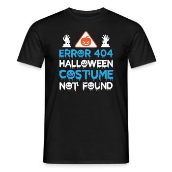 Fehler 404 Kostüm Nicht Gefunden - Männer T-Shirt - Schwarz - Vorne - AI Model Male 178 light (178cm)