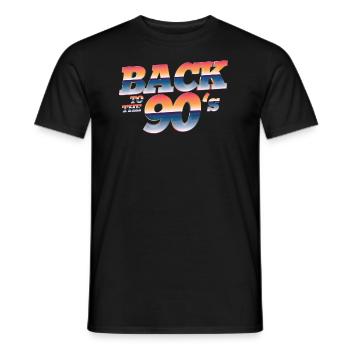 90s Outfit | Back to the 90s Retro - Men's T-Shirt - black - Front - AI Model Male 178 light (178cm)