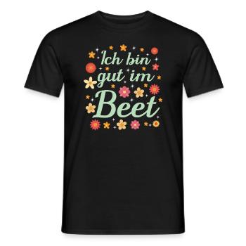 Ich Bin Gut Im Beet Gärtnern Witz Hobbygärtner - Männer T-Shirt - Schwarz - Vorne - AI Model Male 178 light (178cm)