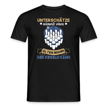 Kegel Trikot Für Opa Großvater Rente Rentner - Männer T-Shirt - Schwarz - Vorne - AI Model Male 178 light (178cm)