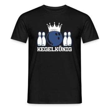 Kegelkönig Kegel Trikot Kegeln Trophäe Kegelgruppe - Männer T-Shirt - Schwarz - Vorne - AI Model Male 178 light (178cm)