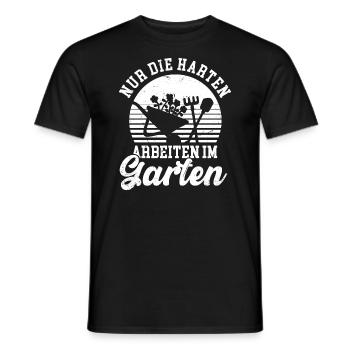 Nur Die Harten Arbeiten Im Garten Gärtner Outfit - Männer T-Shirt - Schwarz - Vorne - AI Model Male 178 light (178cm)