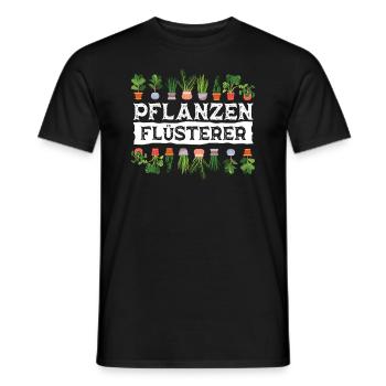 Planzenflüsterer Garten Gärtner Outfit - Männer T-Shirt - Schwarz - Vorne - AI Model Male 178 light (178cm)