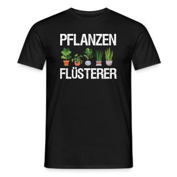 Planzenflüsterer Garten Gärtner Outfit - Männer T-Shirt - Schwarz - Vorne - AI Model Male 178 light (178cm)