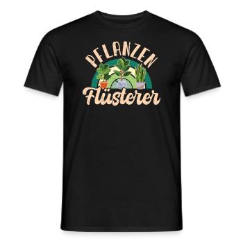 Planzenflüsterer Garten Gärtner Outfit - Männer T-Shirt - Schwarz - Vorne - AI Model Male 178 light (178cm)