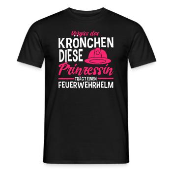 Vergiss Das Krönchen Diese Prinzessin - Männer T-Shirt - Schwarz - Vorne - AI Model Male 178 light (178cm)