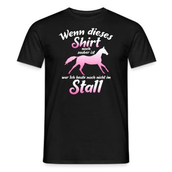 Wenn Dieses Shirt Noch Sauber Ist War Ich Heute - Männer T-Shirt - Schwarz - Vorne - AI Model Male 178 light (178cm)