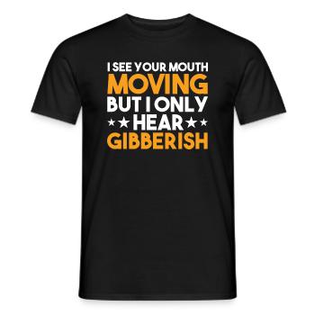 Citation sarcastique amusante de collègues en colère - T-shirt homme - noir - Devant - AI Model Male 178 light (178cm)