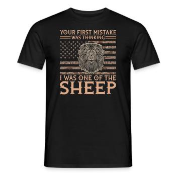Sarcastic quote that spoke and people - Men's T-Shirt - black - Front - AI Model Male 178 light (178cm)