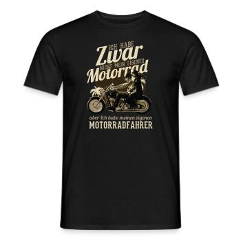 Ich Habe Zwar Nicht Mein Eigenes Motorrad | - Männer T-Shirt - Schwarz - Vorne - AI Model Male 178 light (178cm)