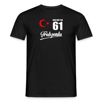 Bize Her Yer Trabzon | Trabzonlu 61 Memleket - Männer T-Shirt - Schwarz - Vorne - AI Model Male 178 light (178cm)