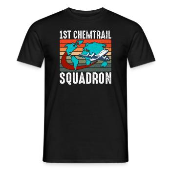 Team Chemtrail Conspiracy Theory Pilote Avion - T-shirt homme - noir - Devant - AI Model Male 178 light (178cm)
