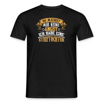 Geschenk Stiefvater Bonus Papa Vater Stiefpapa - Männer T-Shirt - Schwarz - Vorne - AI Model Male 178 light (178cm)