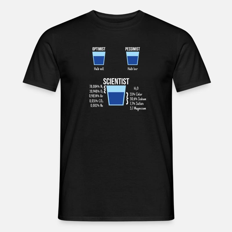 Funny Physics Physicist Science Teacher - Men's T-Shirt - black